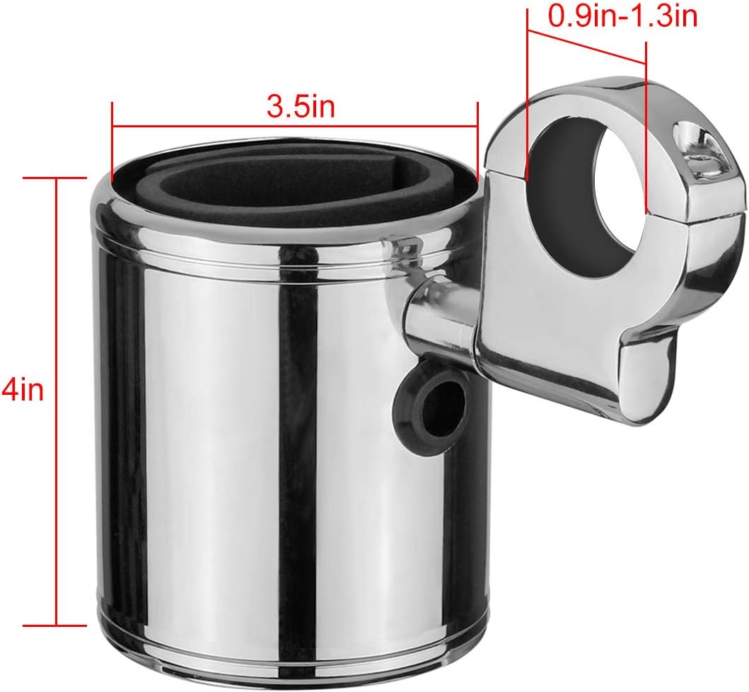 Motorcycle Handlebar Mount, Cup Drink Water Bottle Holder for Handlebar, Armrest, Roll Bar