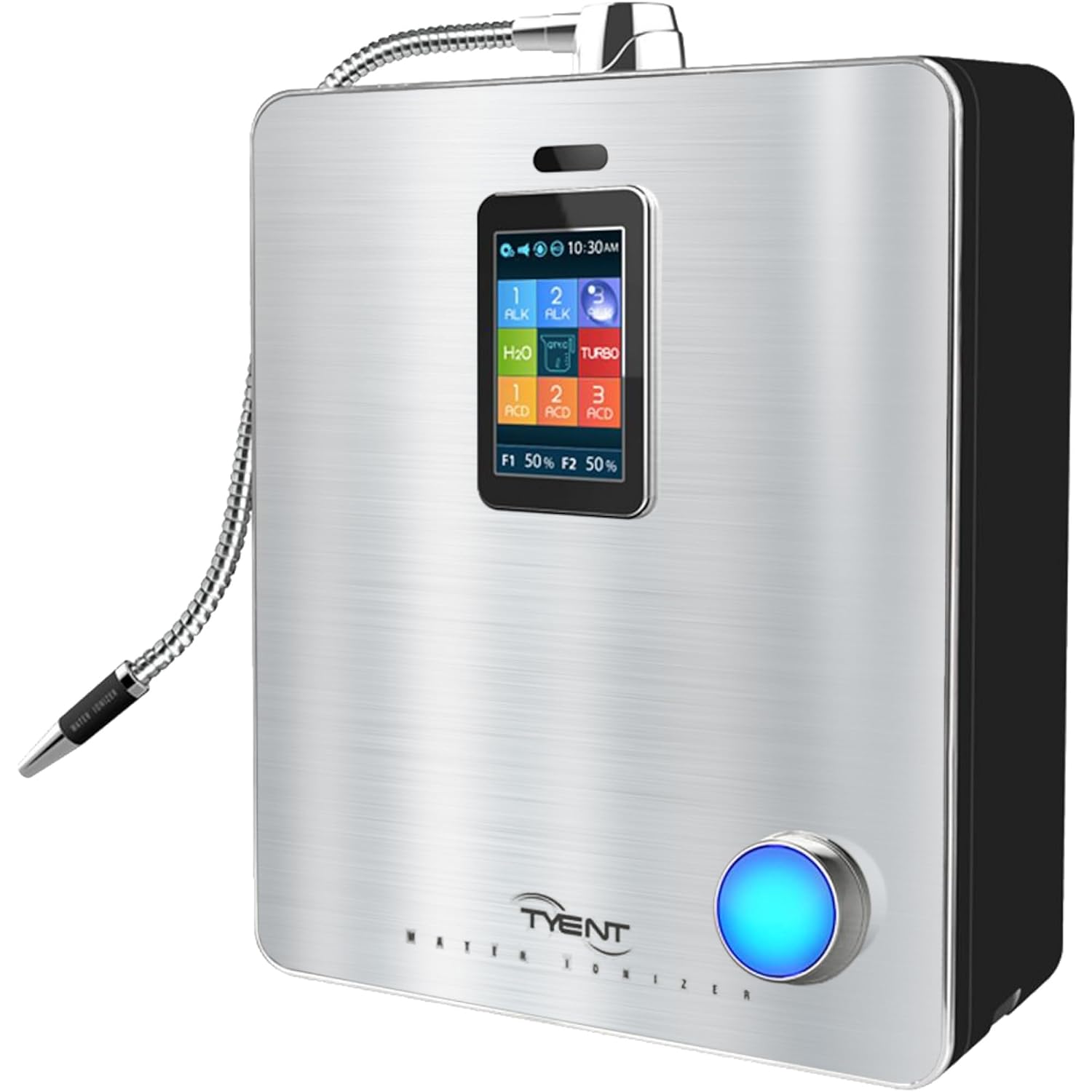 Tyent - Ace-13 Water Ionizer - Advanced Hydrogen Alkaline Water System - Adjustable pH Levels - Dual Ultra Filtration - Touch Screen Control - Turbo