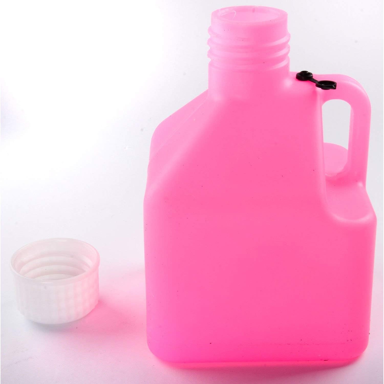 JEGS 80264 Square 2.5 Gallon Jug Pink | Square 2.5 Gallon Jug Pink for automotive tools garage applications; plastic construction