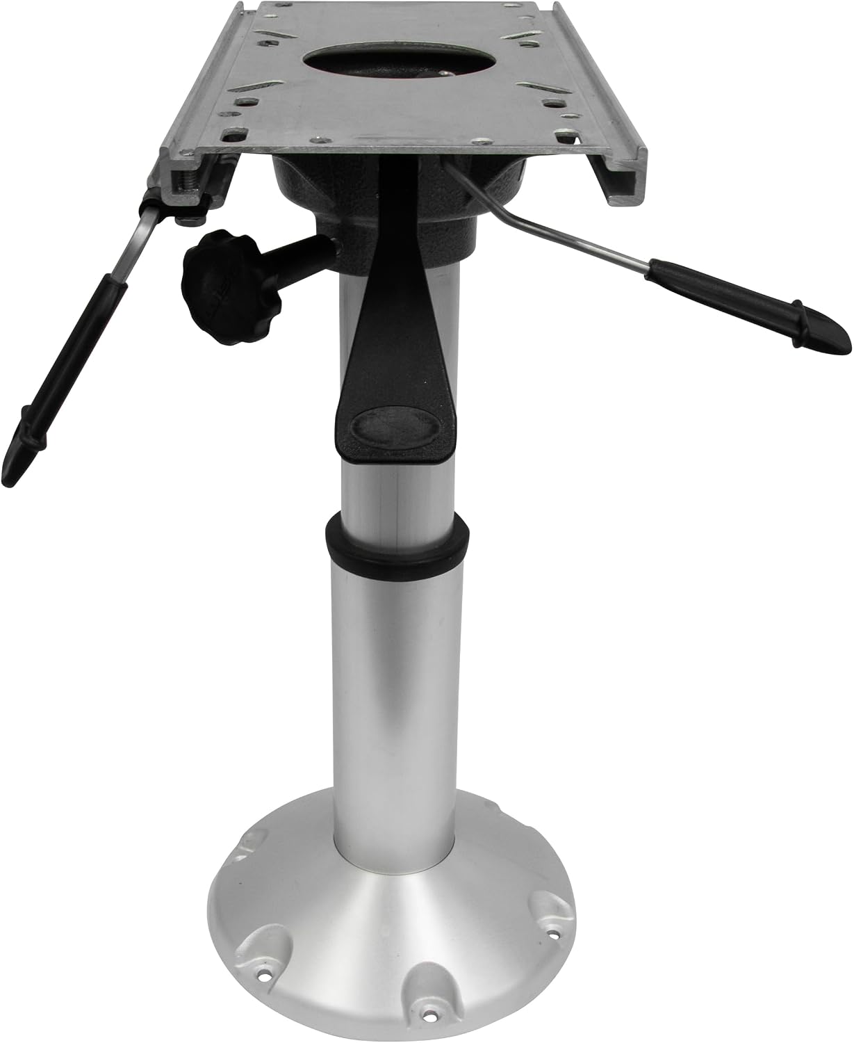 Wise 8WP144 Standard Mainstay Air Power Pedestal with Locking Swivel and Slide, Silver | Air-powered height adjustment 14 to 20 in