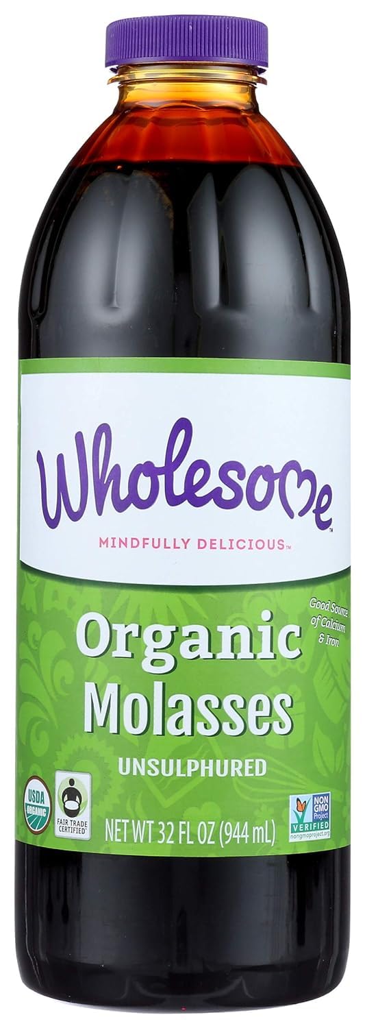 Wholesome Sweeteners, Inc., Organic Molasses, Unsulphured, 32 fl oz (944 ml)(Pack of 3)
