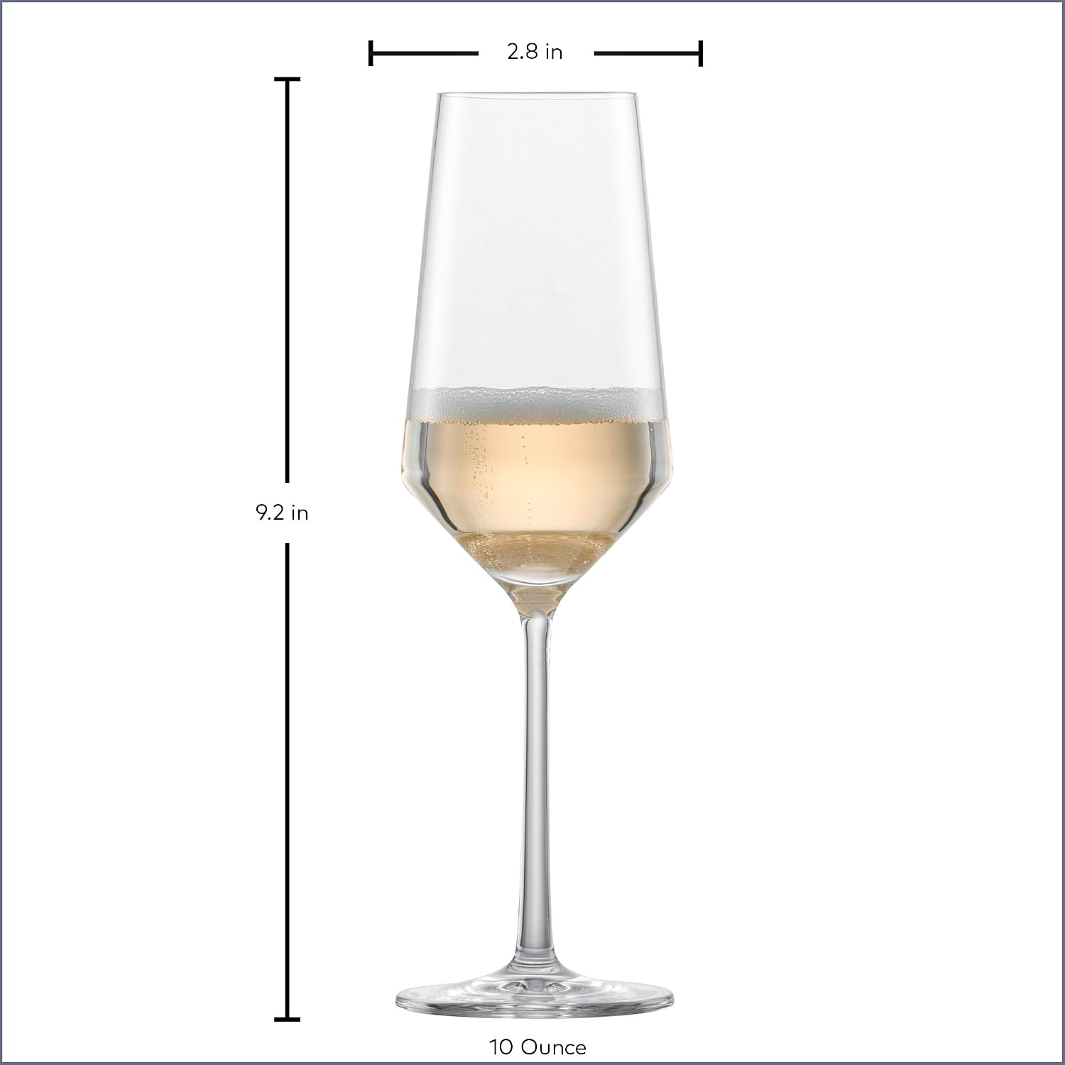 Zwiesel Glas Pure Burgundy Red Wine Glass (Set of 4), Graceful Burgundy Glasses for Red Wine, Dishwasher-Safe Tritan Crystal Glasses, Made in Germany (23 Ounce)