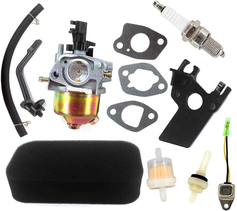 AISEN Carburetor for DuroMax & PowerMax XP3500 XP4400 XP4400E XP4400E-CA MX4500 MX4500E 196CC 200CC 6.5HP 7HP Gasoline Generator Carb Gasket Air