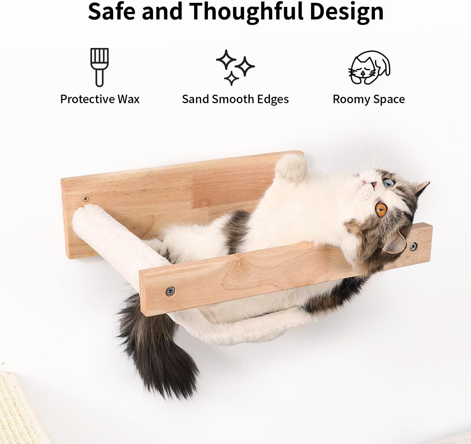 FUKUMARU Hammock Wall Mounted Cat Beds and Perches