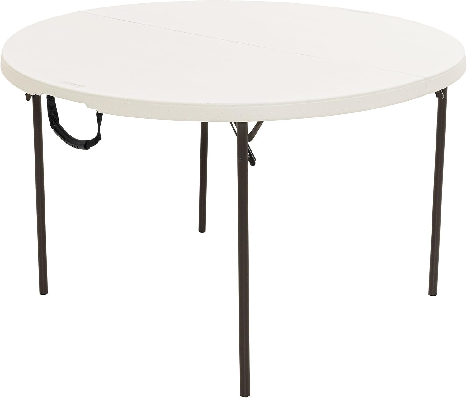 LIFETIME 80809 Round Fold in Half Table, Almond