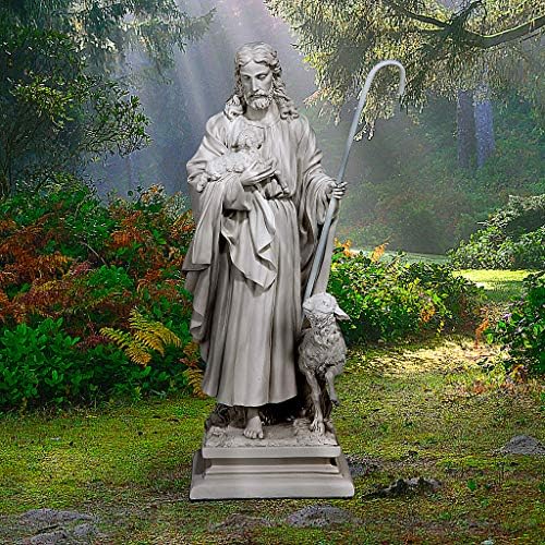 Design Toscano Jesus, The Good Shepherd Garden Statue: Large