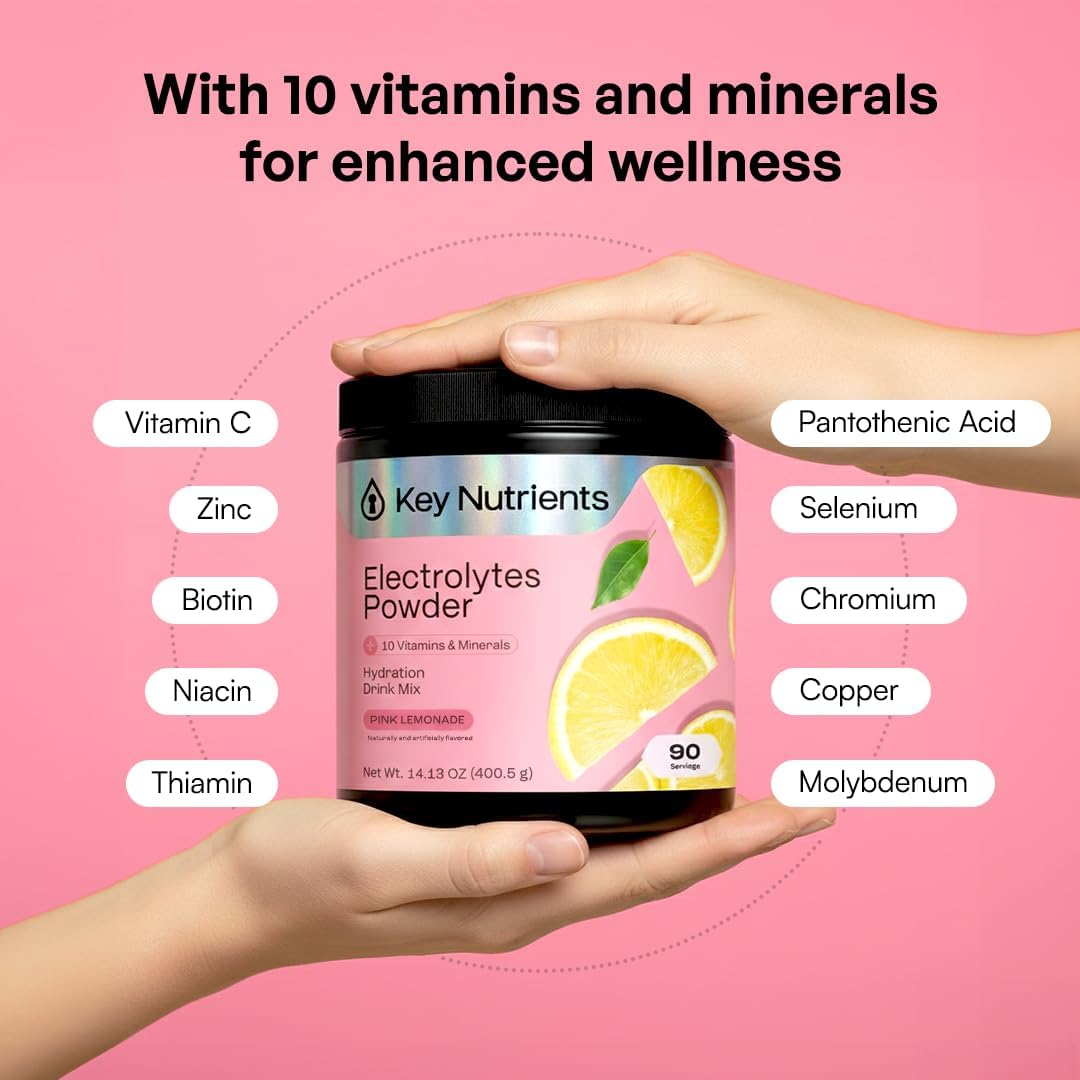 KEY NUTRIENTS Sugar Free Electrolyte Tablets, Hydration Pills, 200 Capsules