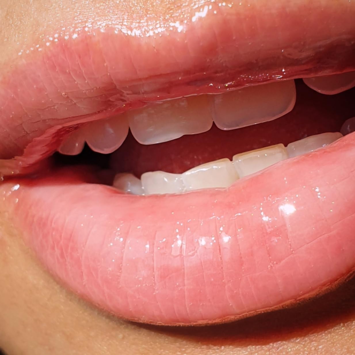 MODE Lip Glaze Cotton Candy Flavored Lip Gloss, Hydrating Sheer Wet Shine, Skincare Fruit Oils