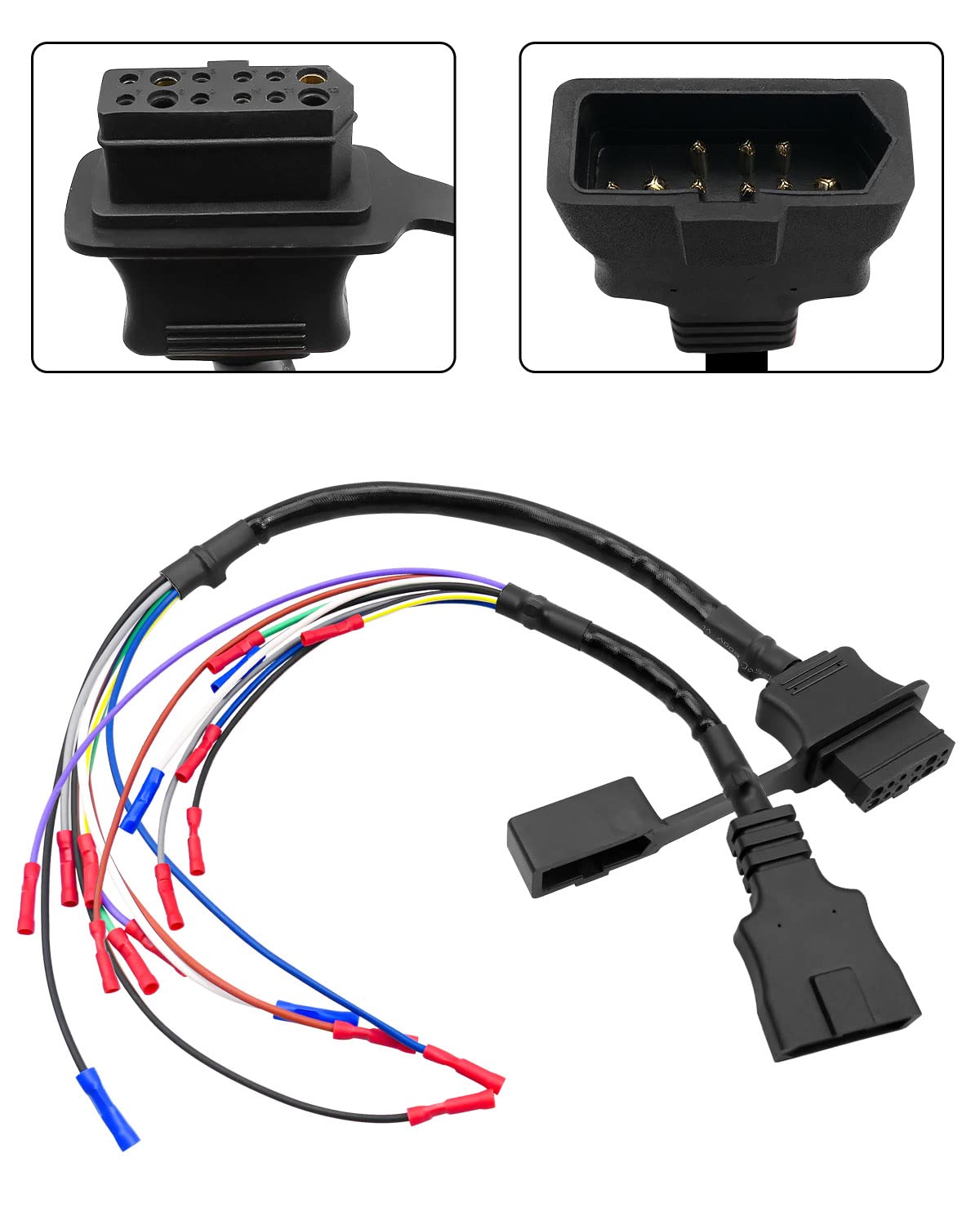 9 Pin Repair Harness Kit Fit for Western Fisher 49317 22335K 49308 22336K | Truck and Snow Plow Side