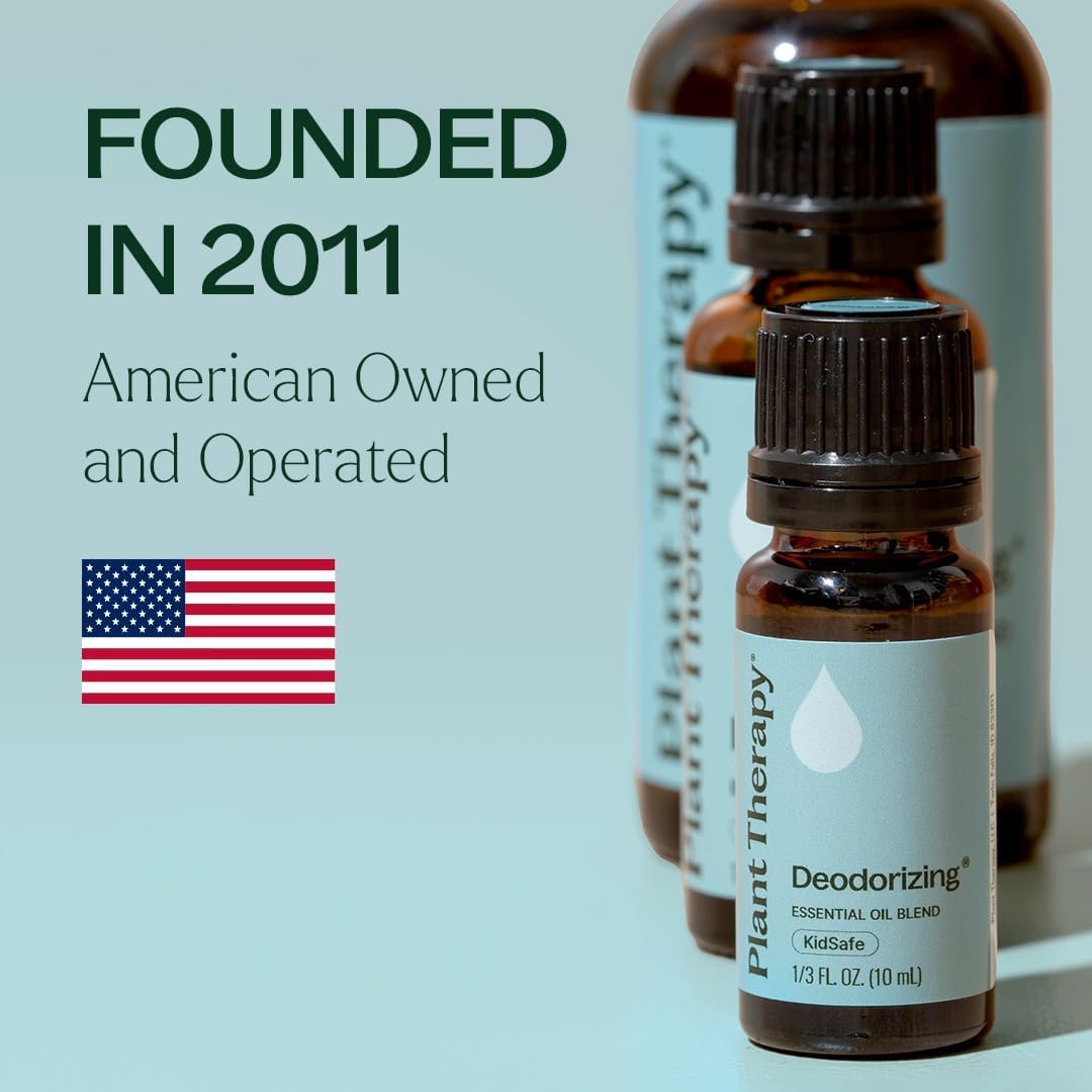 Plant Therapy Deodorizing Essential Oil Blend 10 mL Ideal for Cleaning | Pure Essential Oils, Undiluted, Ideal for Household Cleaning & Deodorizing