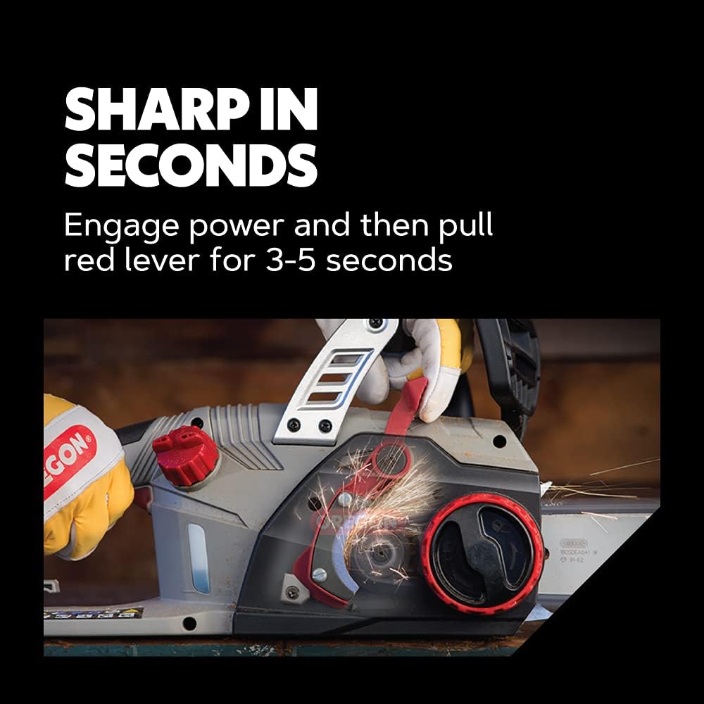 Oregon CS1500 Self-Sharpening Electric Chain Saw | Powerful, 15 Amp, Low Kickback, Self-Sharpening Integrated PowerSharp Chain, Automatic Oiler