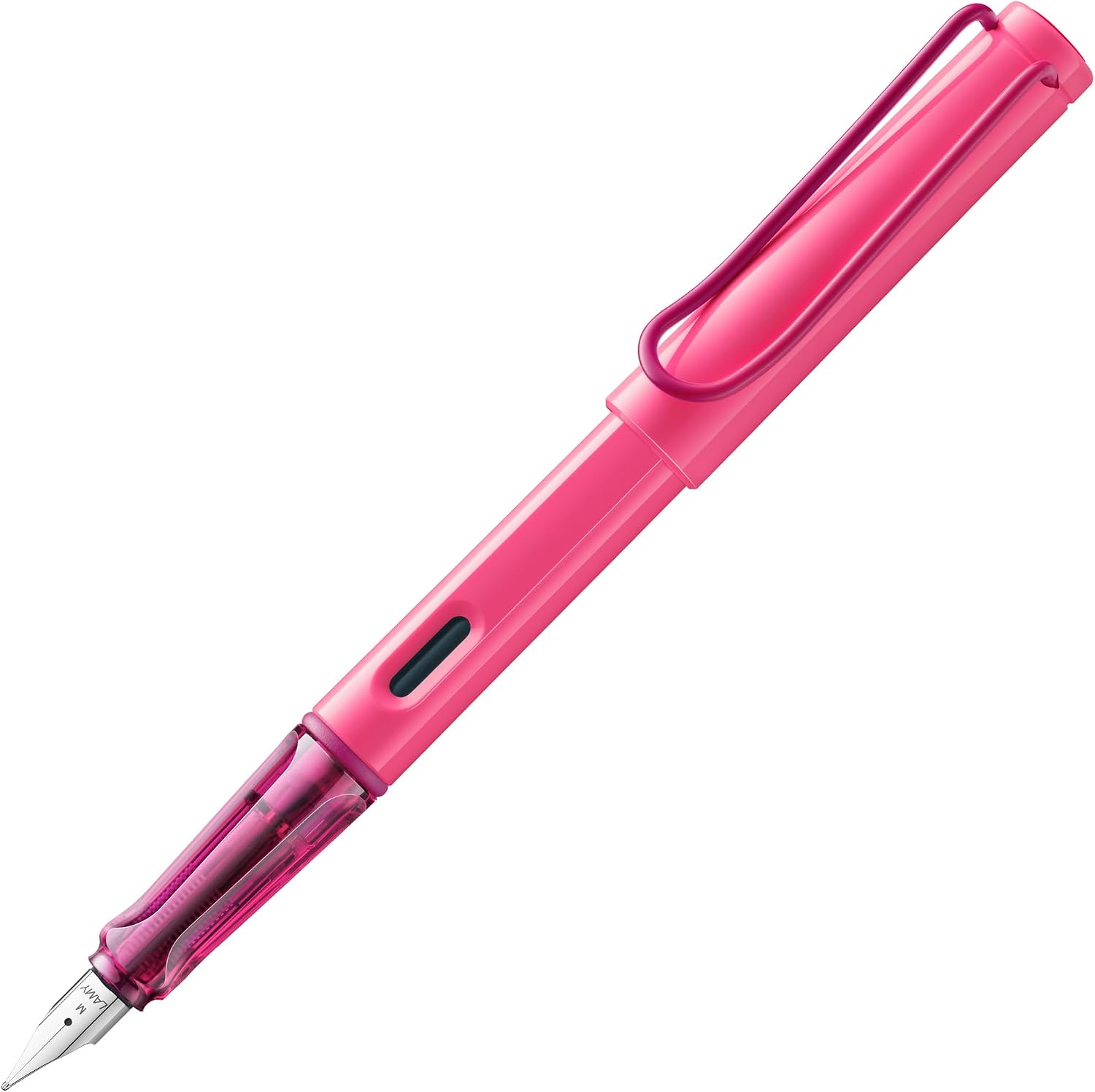 LAMY safari umbra - Fountain Pen with ergonomic grip & polished steel nib in size F - ideal for any Writing & Calligraphy - including LAMY T 10 blue cartridge - Right-Handed