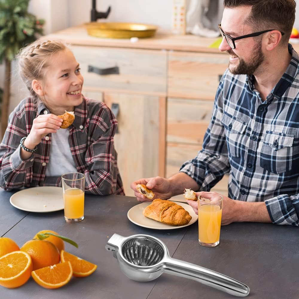 Upgraded Lemon Squeezer Meidong Super Stainless Steel 304 Hand Press Juicer Manual Citrus for Juicing Lemon ＆ Limes, Vegetables