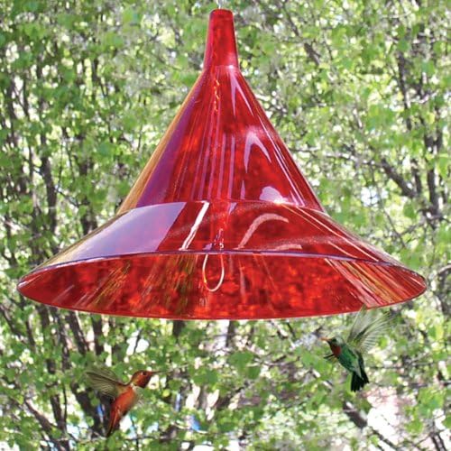 Squirrel Baffle - for Outside Bird House and Feeder Pole - Premium Large 17” Dome - by Arundale Made in USA (Crystal Clear)