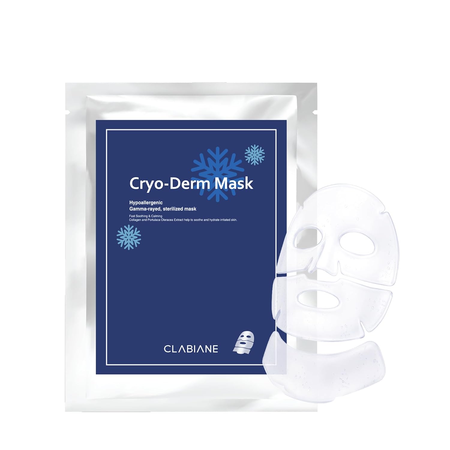 Cryo-Derm Mask, Gamma-ray satilization, No preservatives, Post-care after laser treatment, Hypoallergenic