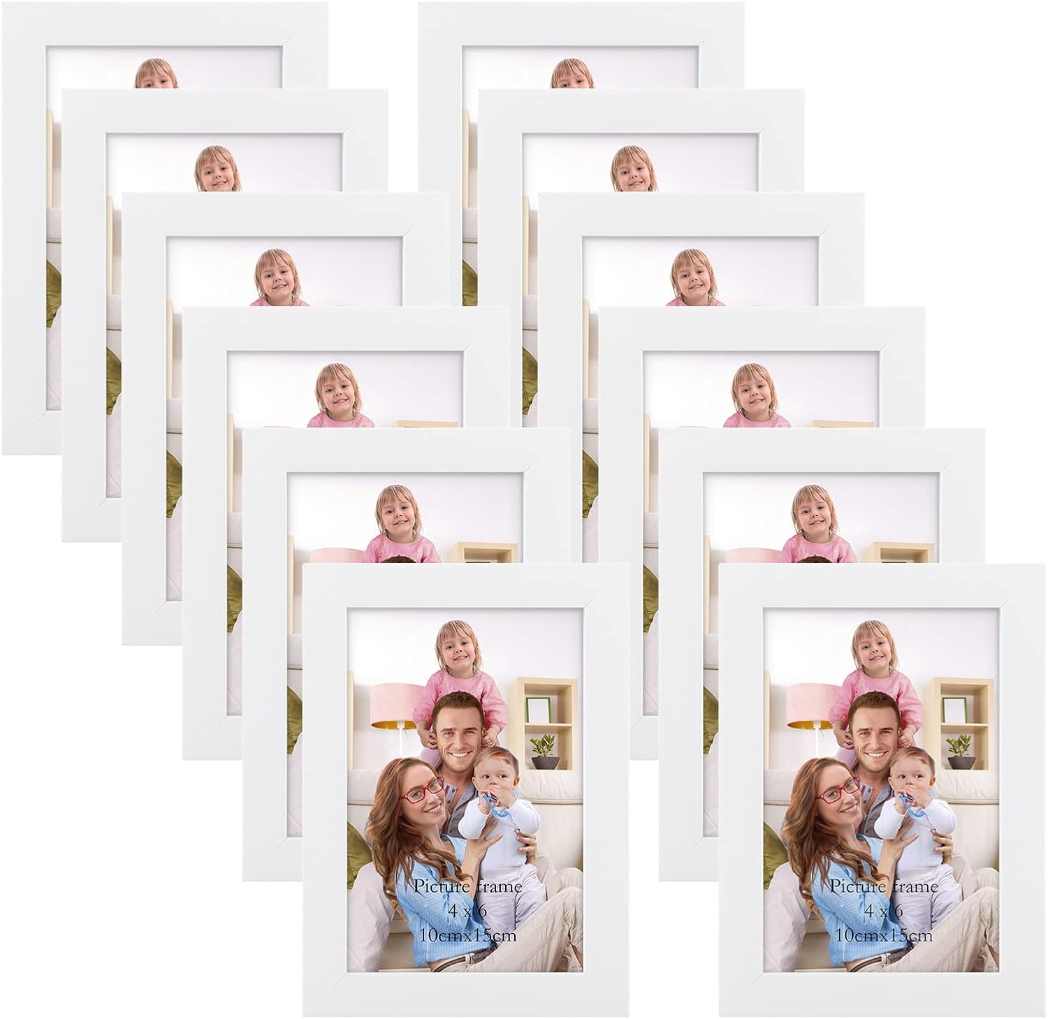 Giftgarden Black 8x10 Picture Frame Bulk, Multi 8 x 10 Photo Frames Set for Wall Hanging or Tabletop, 12 Pack