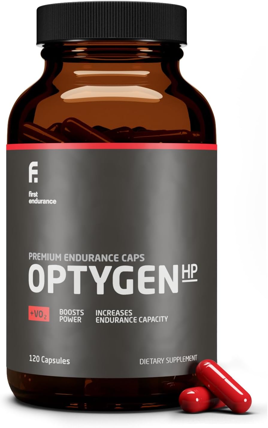 FIRST ENDURANCE OptygenHP - Premium Endurance Supplement | Boost Power | Increase Performance and Endurance | Improves Oxygen Utilization| 120