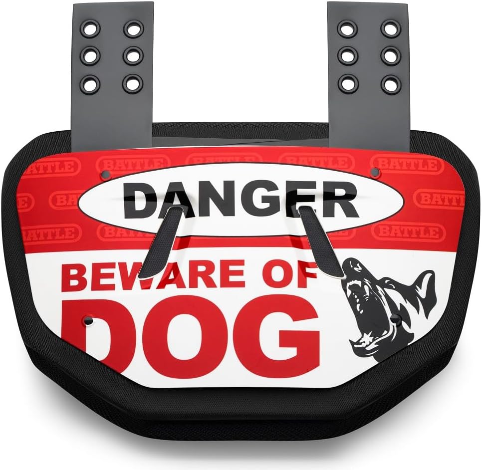 Battle Sports Novelty Football Back Plate, Kids, Adults