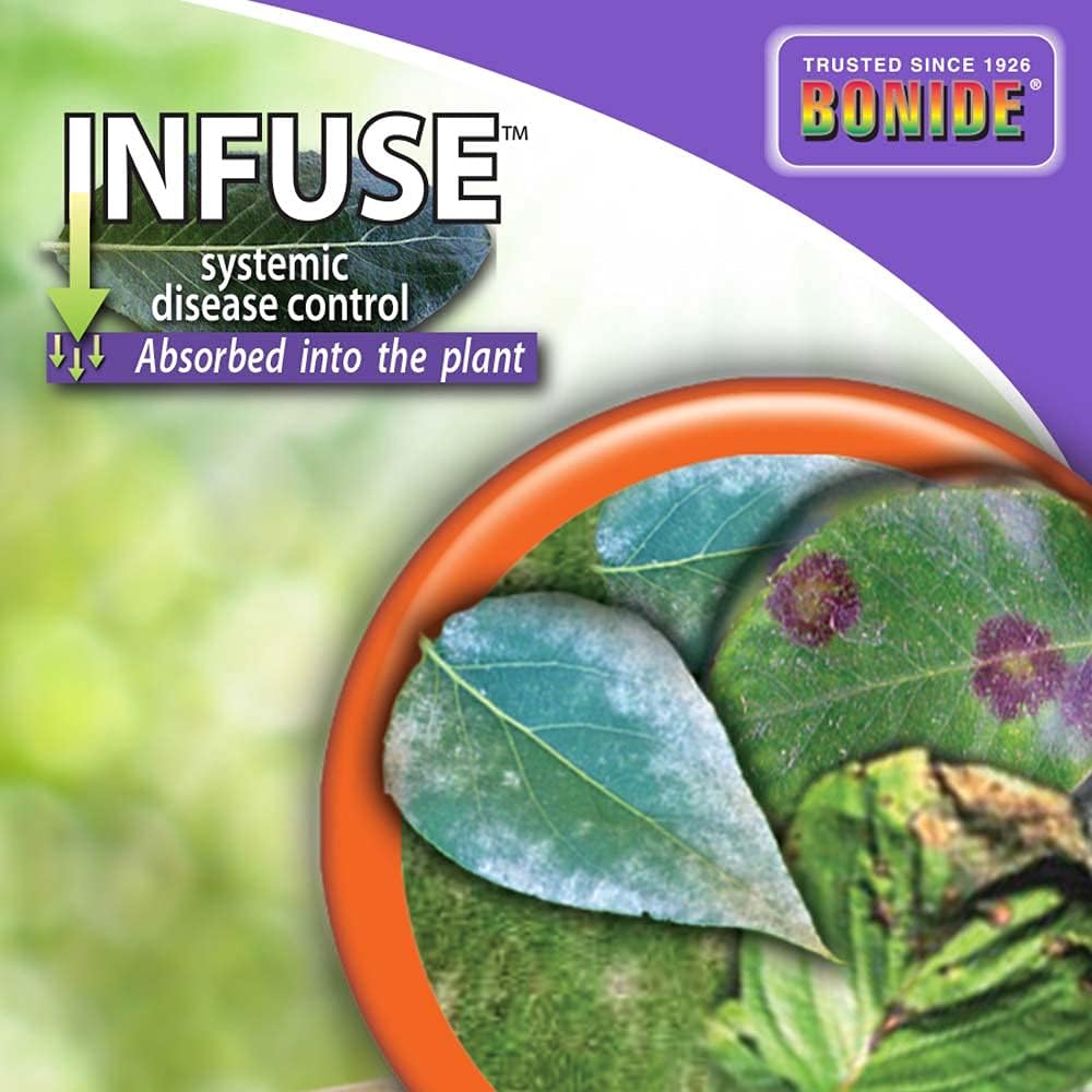 Bonide Infuse Systemic Disease Control Lawn & Landscape | 32 oz Ready-to-Spray Fungicide for Turf & Ornamentals