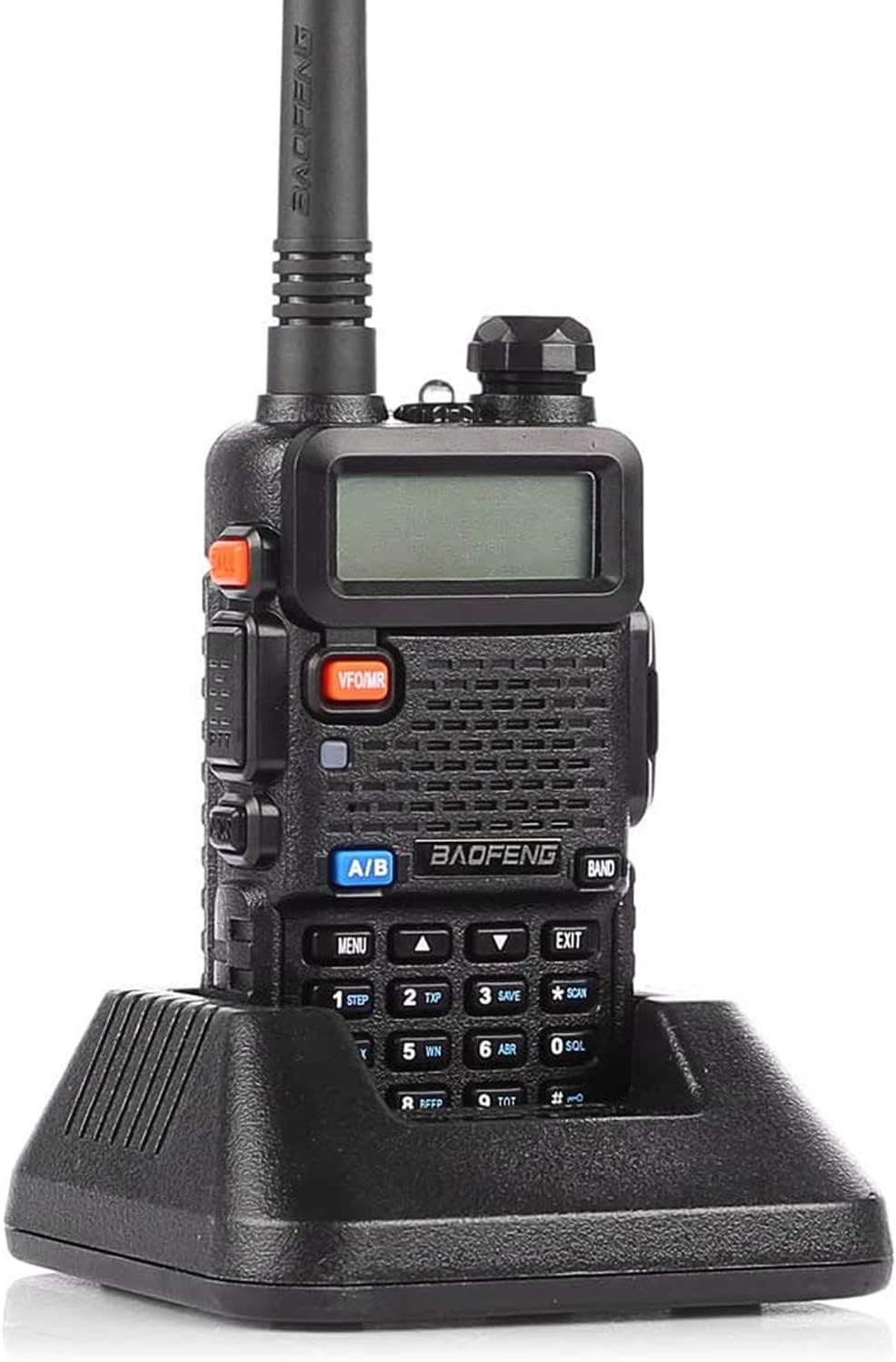 Baofeng UV-5R Ham Radio Handheld, Dual Band Two Way Radio (Black) | 144-148MHz 420-450Mhz Walkie Talkie, 1800mAh Li-ion Battery