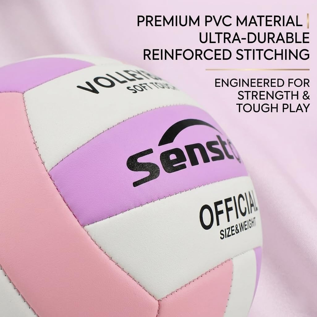 Senston Volleyball Official Size 5 Soft Waterproof for Indoor Outdoor Beach