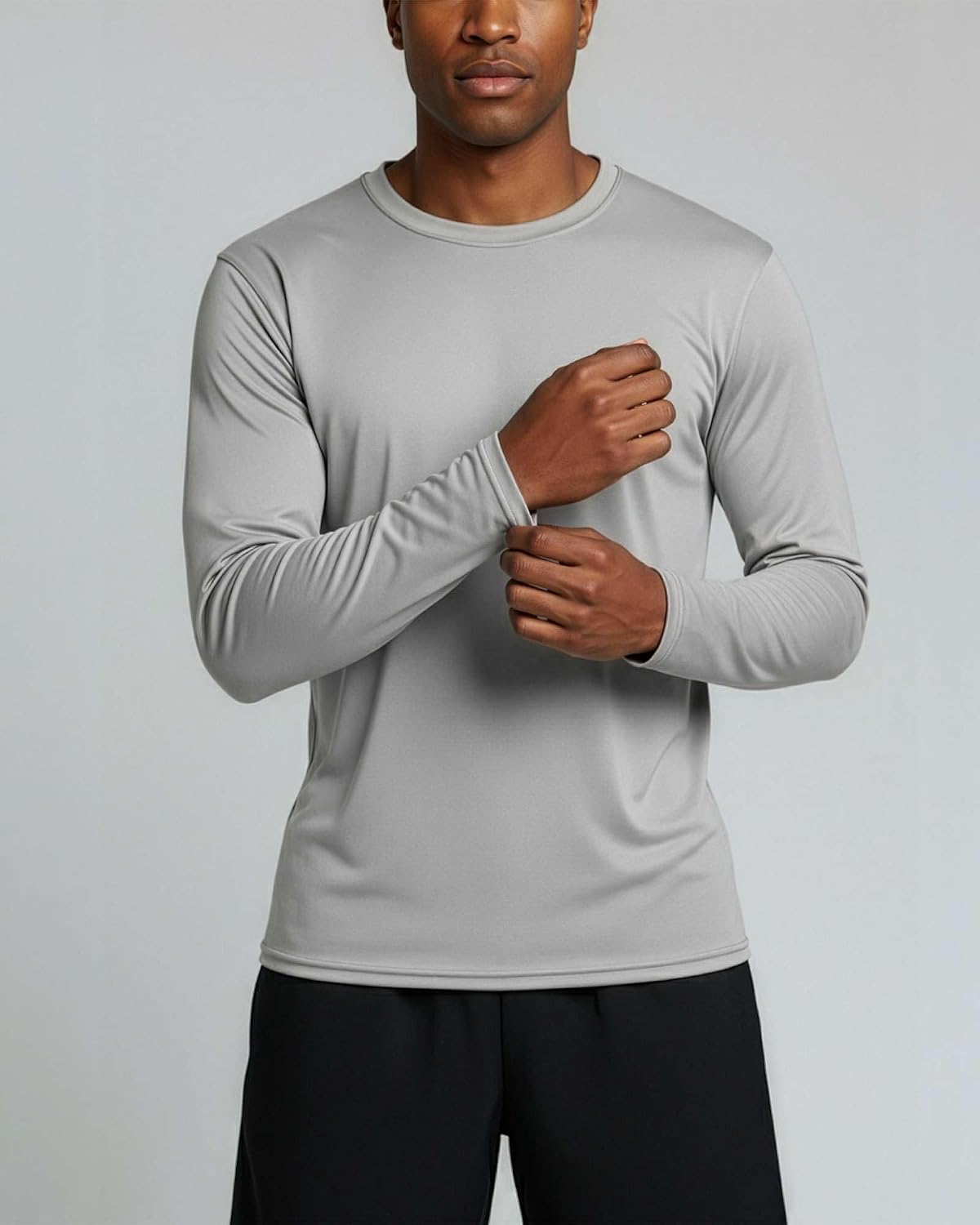 4 Pack Men's Dry Fit Long Sleeve Workout Shirts Gym Athletic Tee Fishing
