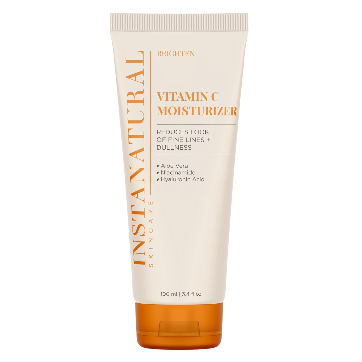 InstaNatural Vitamin C Moisturizer Face Cream, Brightens and Reduces the Look of Fine Lines and Wrinkles, Moisturizing Lotion for Dry Skin, with Hyaluronic Acid, 3.4 FL Oz | Face Cream with Hyaluronic Acid, Niacinamide, and Aloe Vera, Moisturizing Lotion…