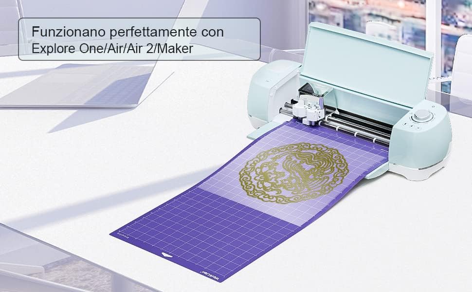 WORKLION Cutting Mat 12x12 Compatible with Maker/Maker 3/Maker 4/Air 2/Explore 3/4, Variety Sticky（Standard, Light