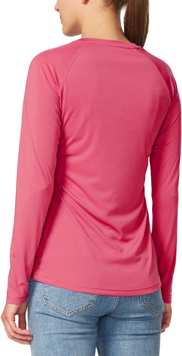 baleaf Women's UPF 50+ Sun Shirts Long Sleeve Stretchy Quick Dry | Lightweight, Rash Guard, UPF 50+ Sun Protection, Breathable Comfort material for Hking Workout, Excellent for hot weather