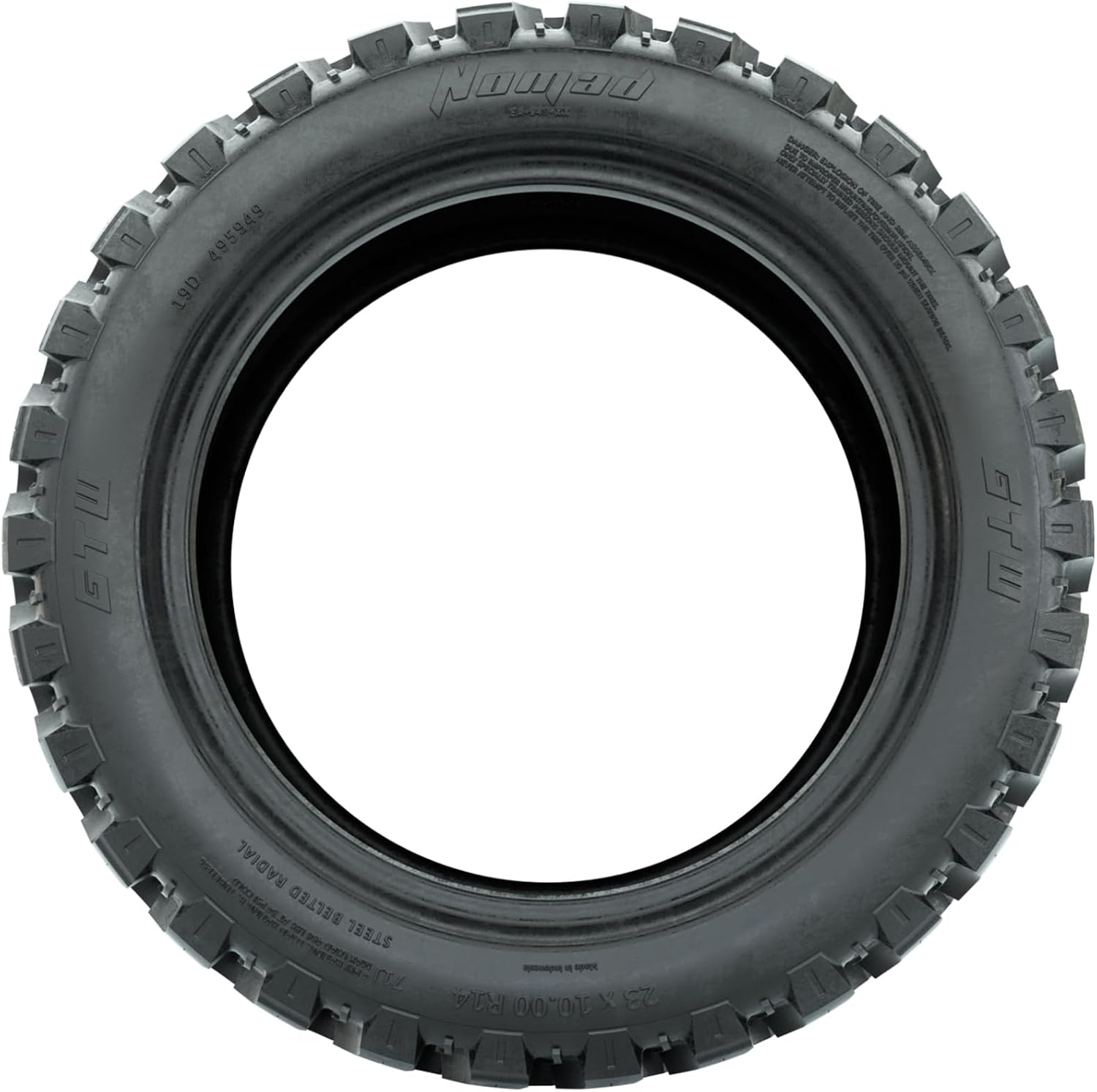 GTW Nomad 22 Inch All Terrain Radial Golf Cart Tire | 22x11-R12 | Steel Belted Radial Construction | Lift Kit Required | Universal Fitment for 12