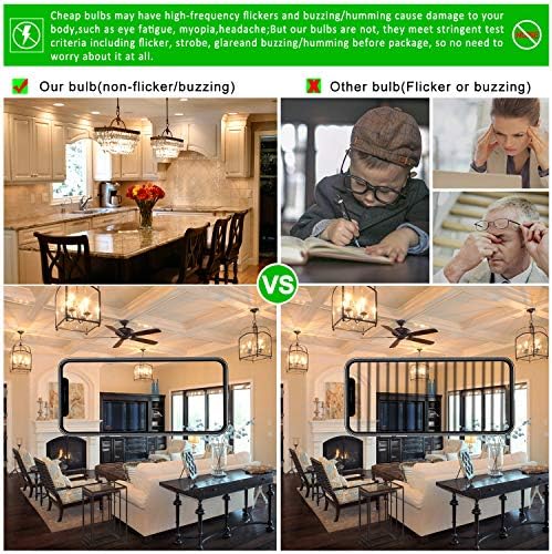 LiteHistory B10 E12 Led Bulb,Light Bulbs 60 watt Soft White,Dimmable,2700K | 6w=60w Led Light Bulbs,600lm,AC120V,360°,ETL,B11,Candelabra Light Bulbs for Chandelier Light Bulbs,Ceiling Fan,Pendant,12Pack