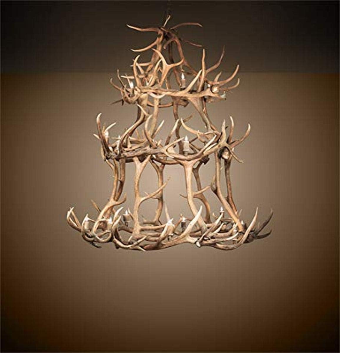 Tiffany 212276 18 Light Chandelier from Antlers Collection in Verdigris,Copper Finish, 70.00 inches