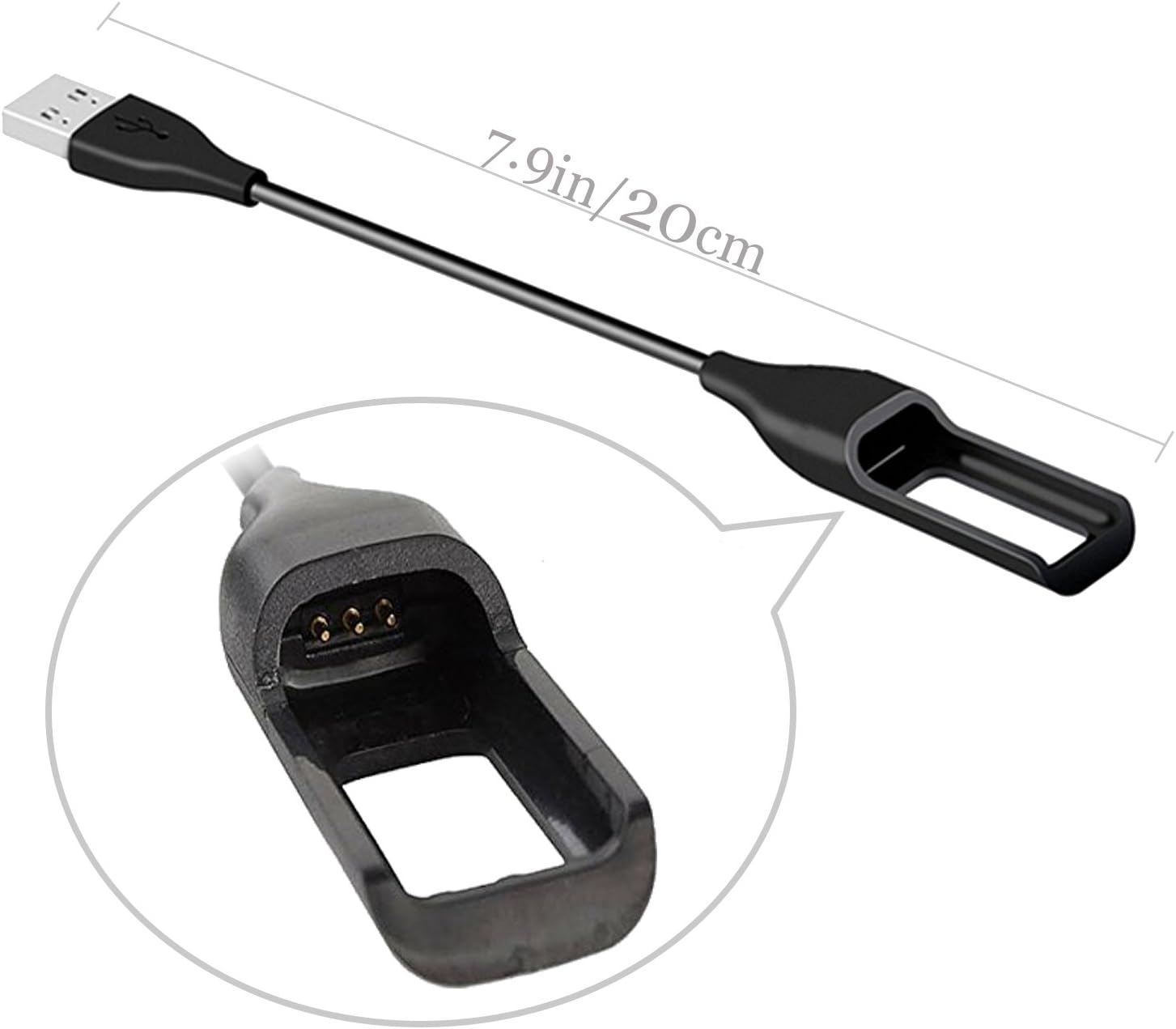 Fitbit Flex Charger, KingAcc Replacement USB Charging Cable Cord Charger Cradle Dock Adapter for Fitbit Flex, Fitbit Flex 1