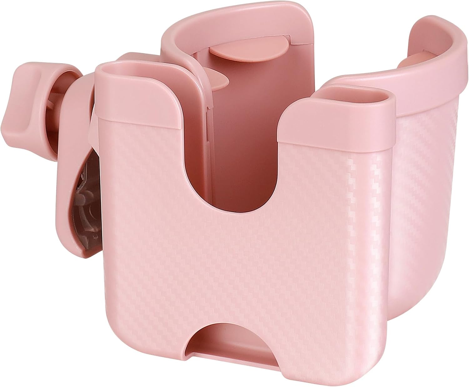 Accmor Stroller Cup Holder with Phone Holder, Bike Cup Holder, Universal Cup Holder for Uppababy Nuna Strollers, 2-in-1 Drinks Holder for Walker