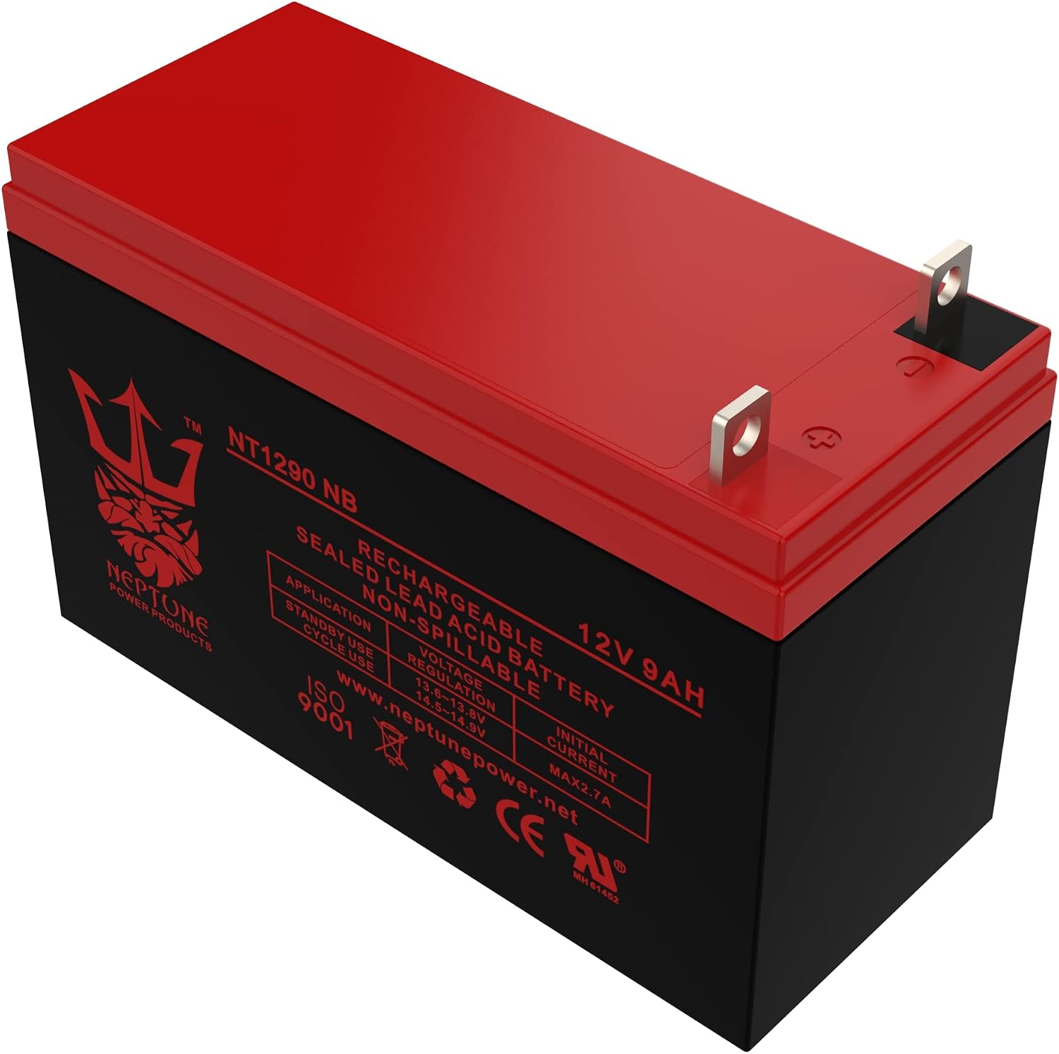 Neptune Replacement Battery for Generac Generator 0G9449 1/4" Nut and Bolt Terminals