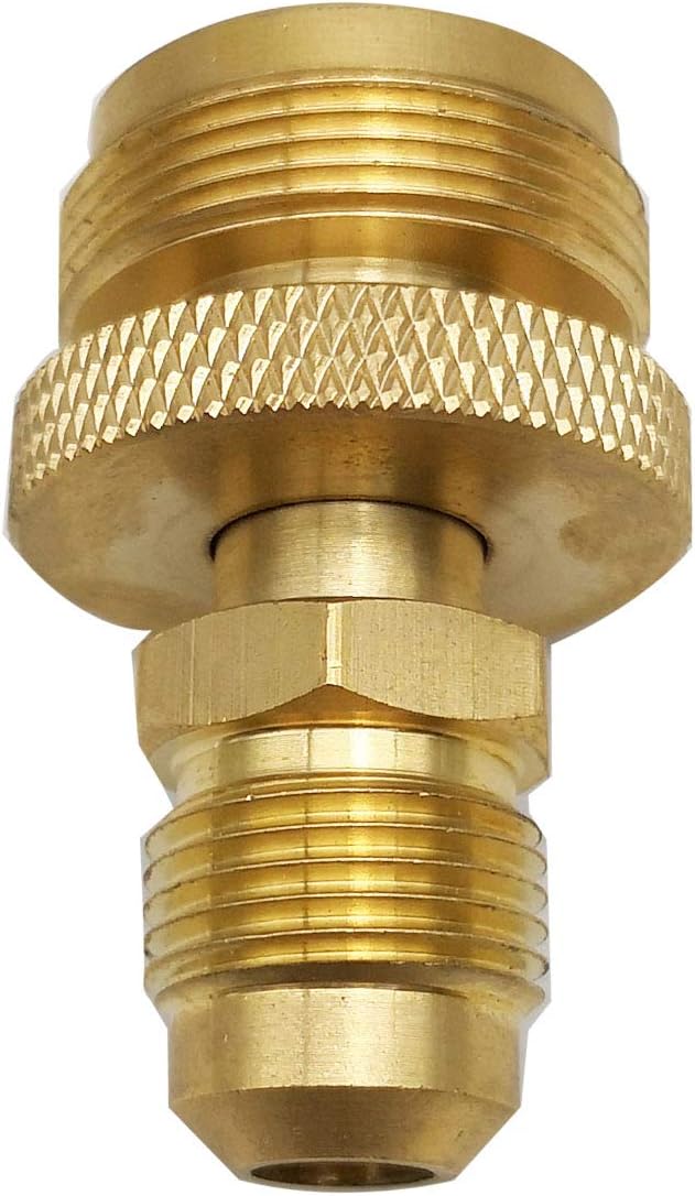 MENSI Portable Camping Grill Stove Parts 1lb Propane Tank Cansiter Regulator Adapter Connection Convert to 3/8" Male Flare