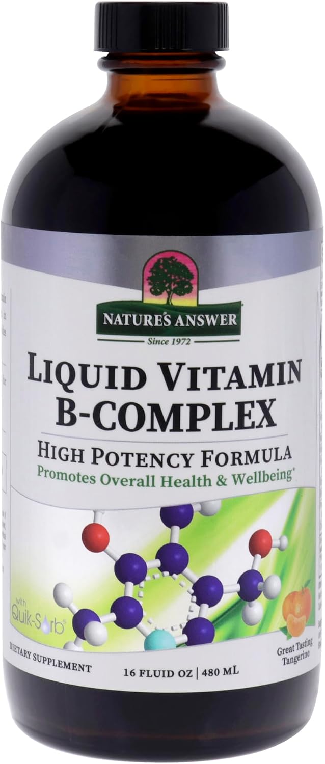 Nature's Answer Vitamin B Complex 16 Ounce Liquid Form | Supports Healthy Immune System | Promotes Stress Relief | Natural Energy