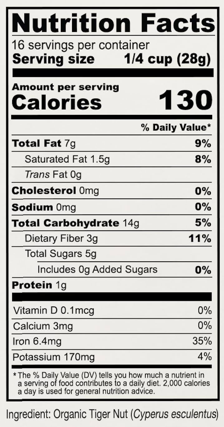 Anthony's Organic Tiger Nut Flour, 1 lb, Gluten Free, Non GMO, Paleo Friendly