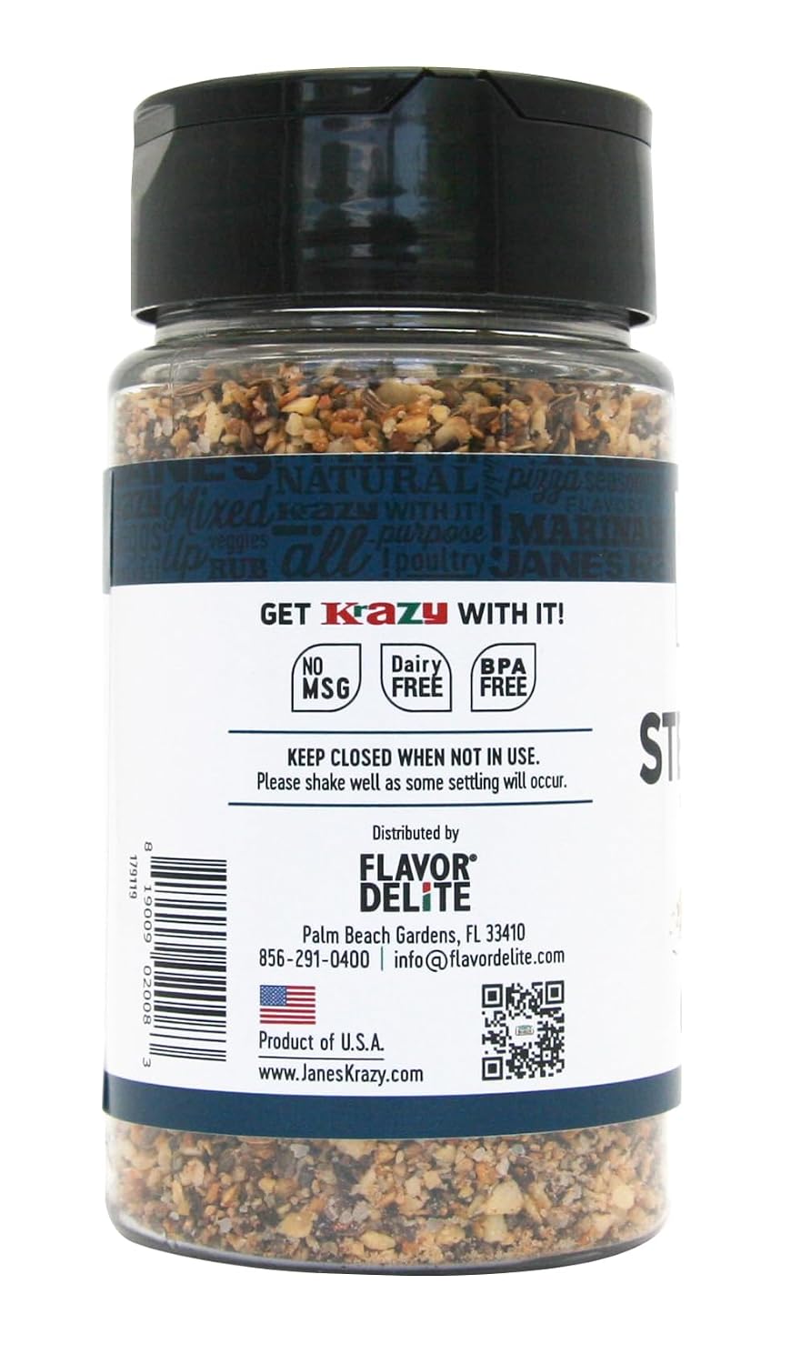 Jane's Krazy Seasonings Mixed-Up Steakhouse Seasoning, 4 Ounce