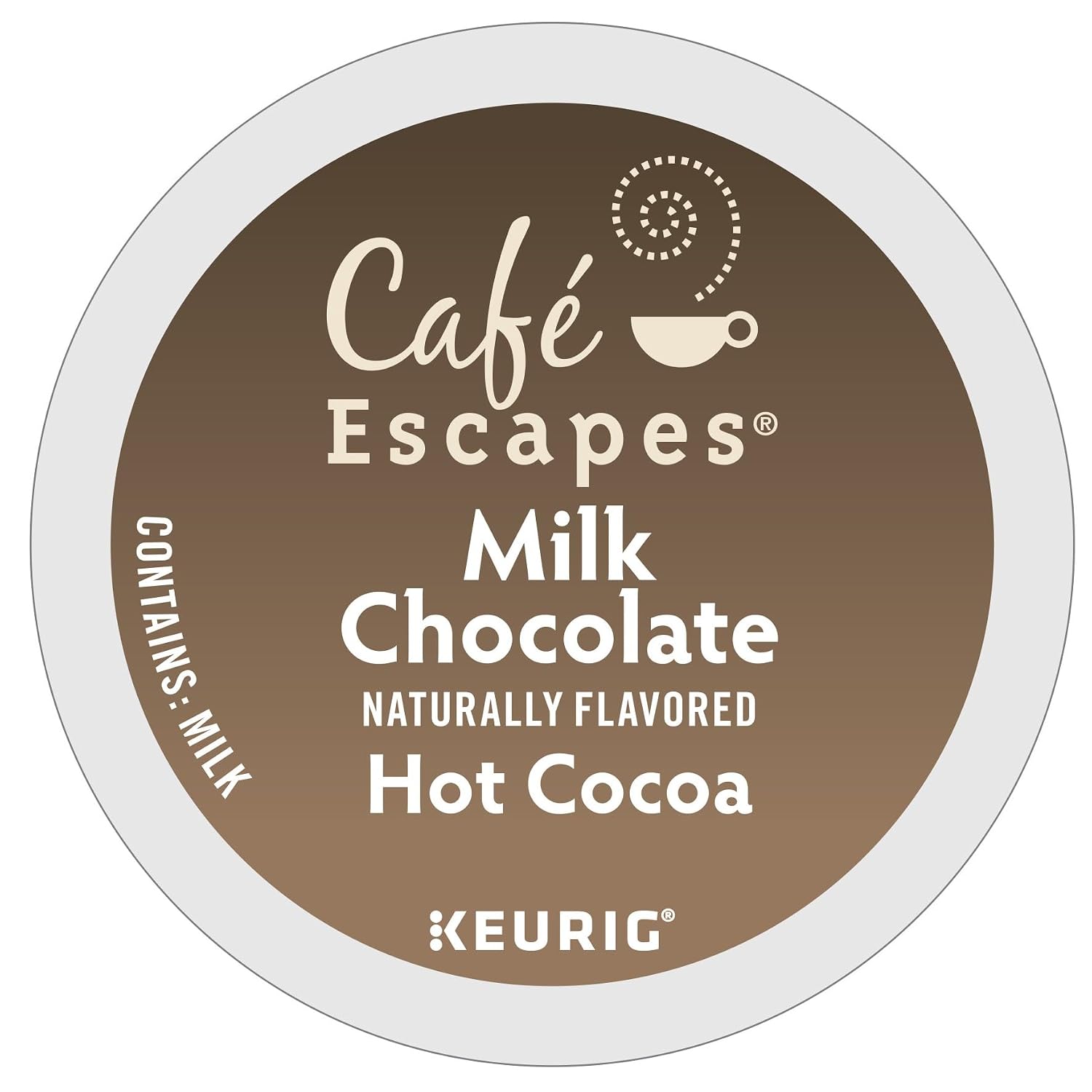 Café Escapes Milk Chocolate Hot Cocoa Keurig Single-Serve K-Cup Pods, 24 Count