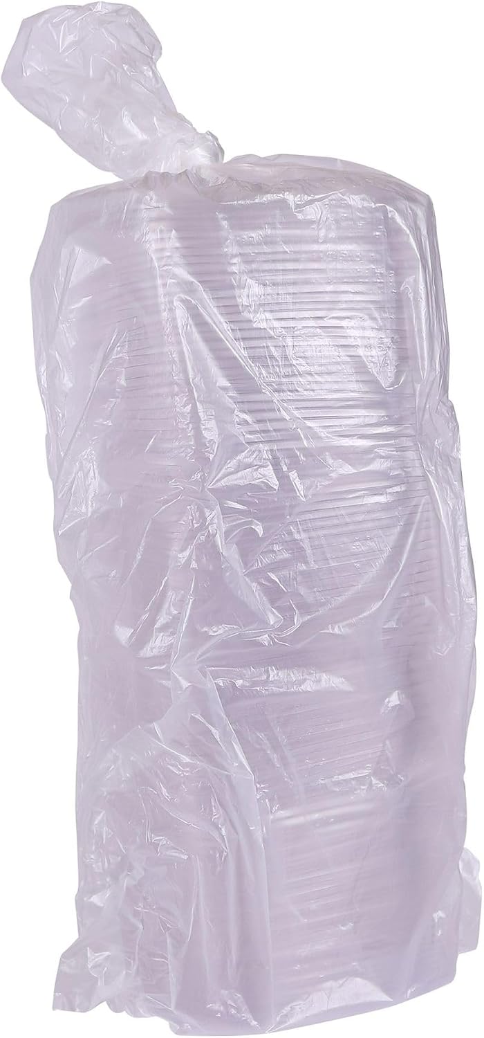 Eco-Products EPRC32 Renewable & Compostable Rectangular Deli Containers - 32oz., 50 Per Pack (Case of 4 Packs), clear