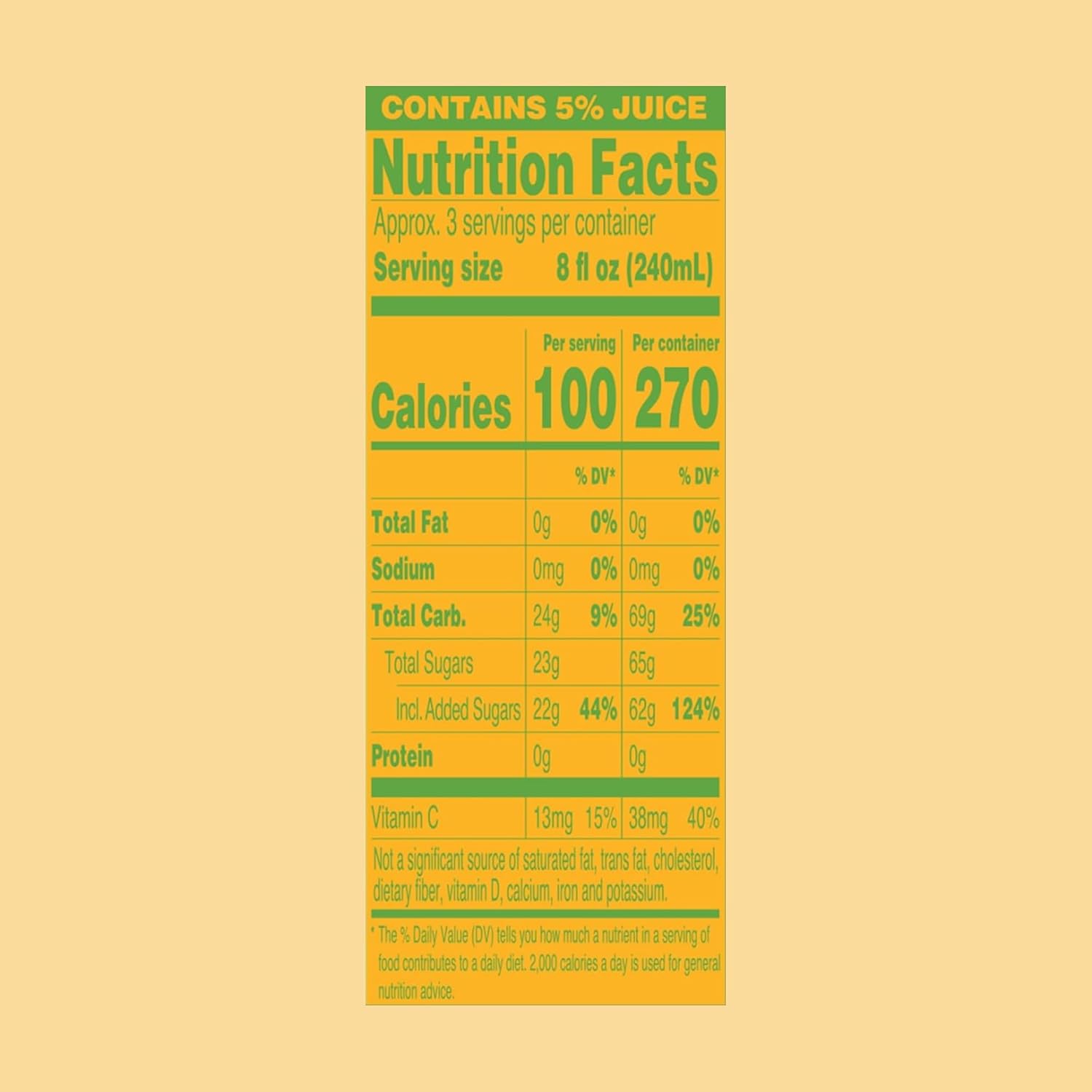 AriZona Mucho Mango | Fruit Juice Cocktail | 22 Fl Oz (12 Pack)