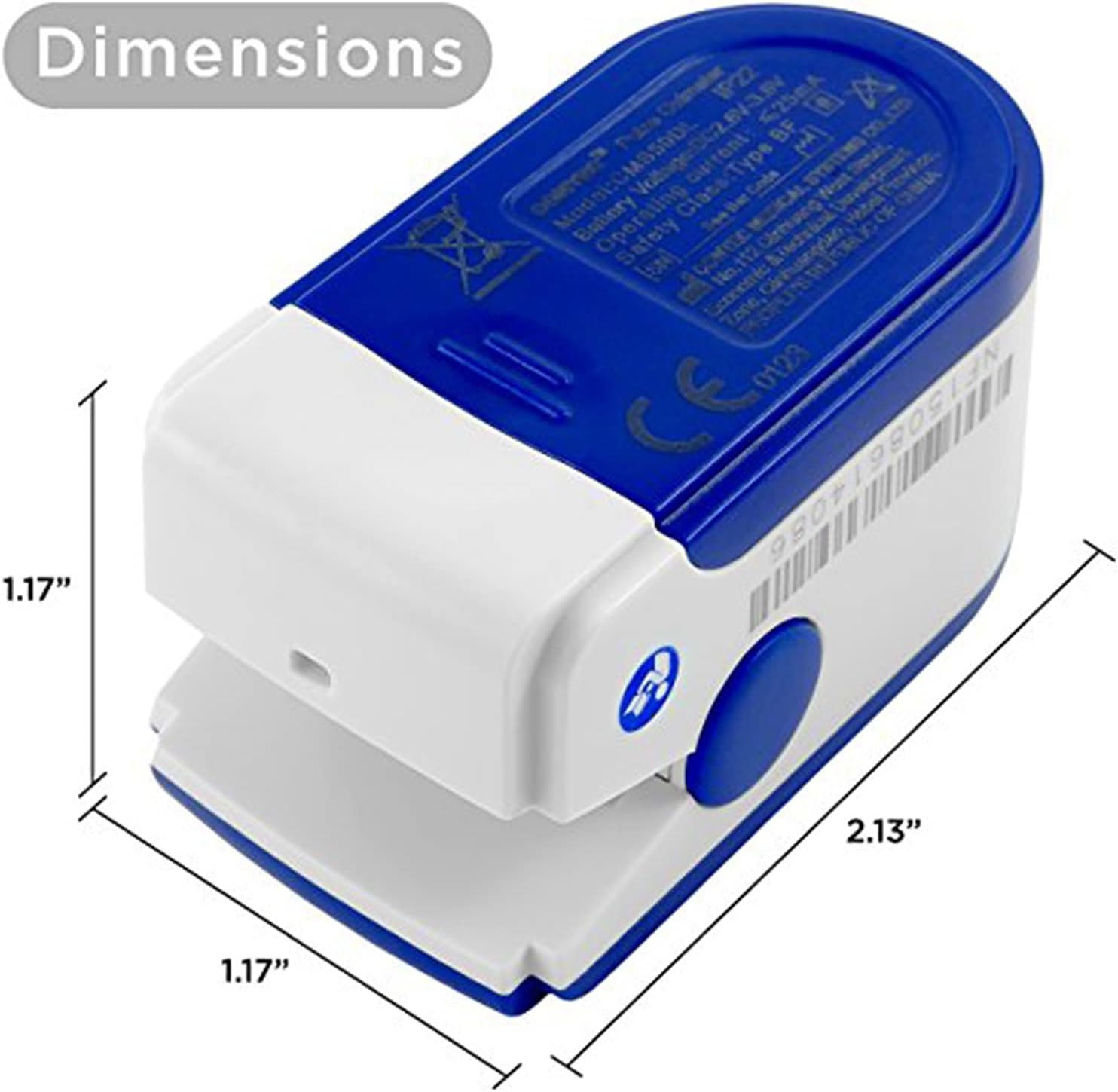 Finger Pulse Oximeter DP100 in Black- the Authentic Pulse Oximeter for sports and aviation use