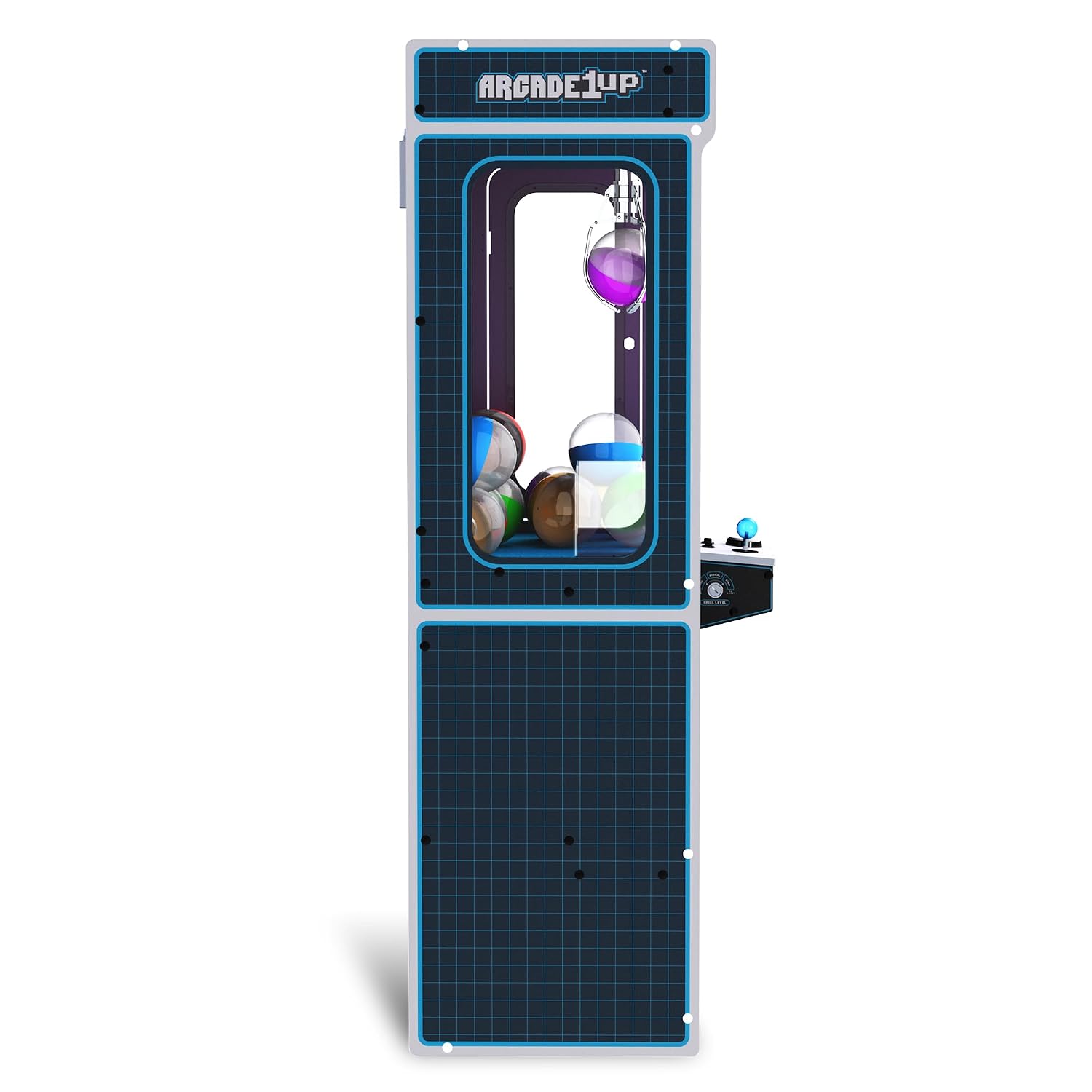 ARCADE1UP Claw Machine with 3 Levels of Difficulty, Ceiling Light | Adjustable Sound Volume for Arcade Game Room and Party Entertainment