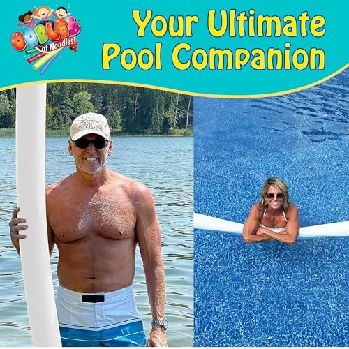 Oodles of Noodles MEGA Jumbo Pool Noodle, 6ft x 5in, White | Biggest pool noodle ever, multi-purpose, approx 6ft x 5in size.