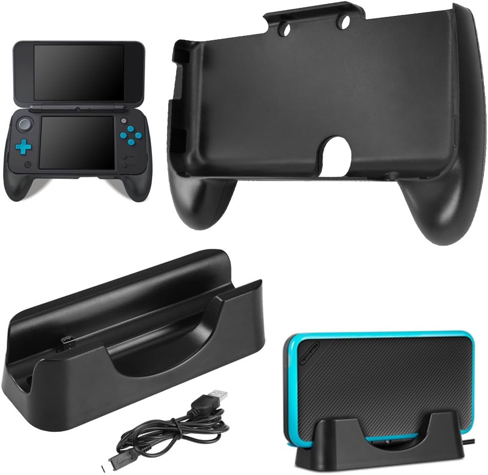 Charging Dock Compatible New 2DS XL with Hand Grip