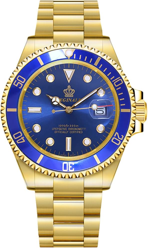 Reginald Men's Diver-Inspired Quartz Watch Sapphire Crystal 40mm