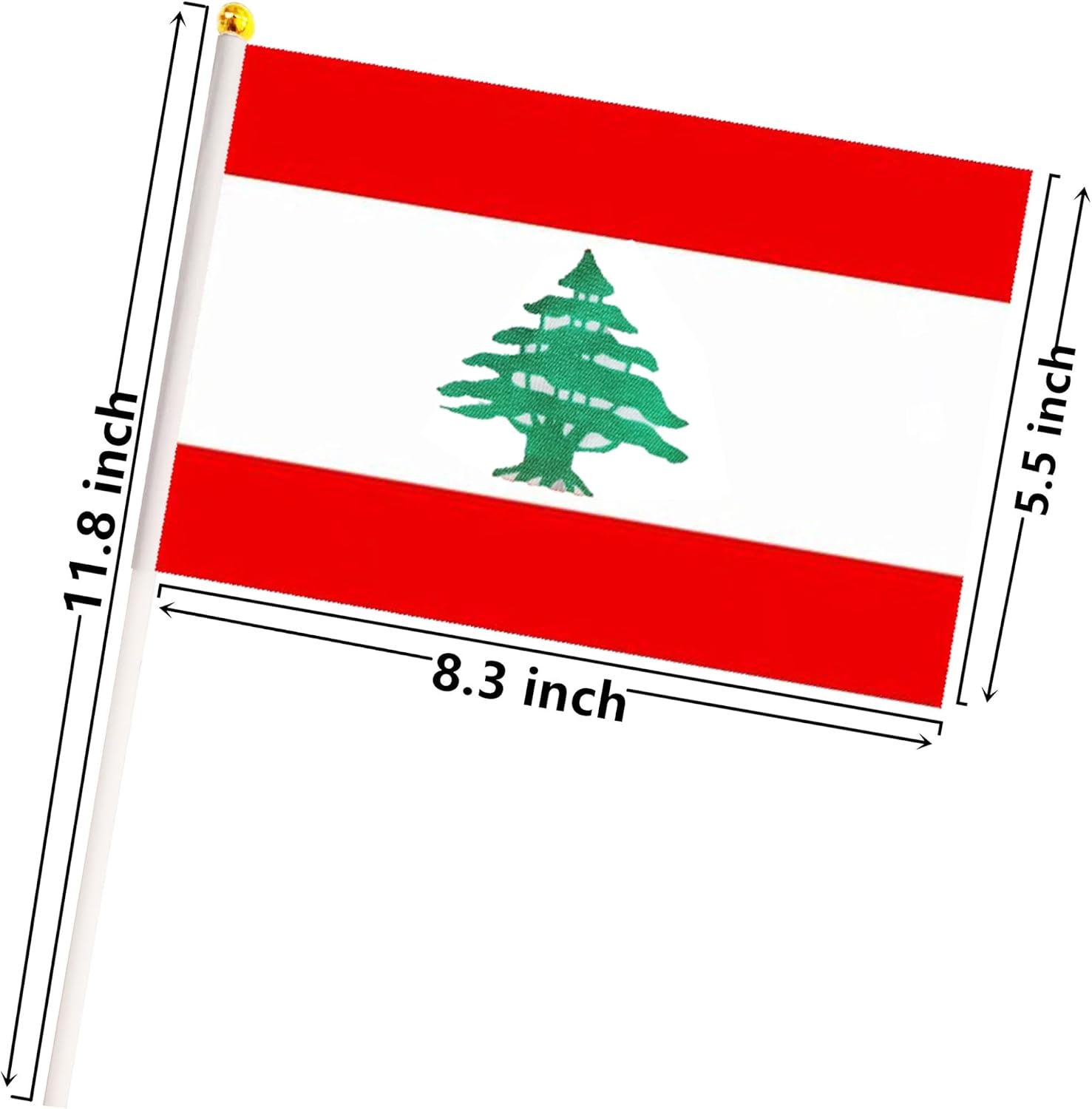 50 Pack Nicaragua Nicaraguan on Stick Flags,Small Mini Hand Held Nicaragua Nicaraguan Flags 5.5x8.3 Inch, Grand Opening, Carnival,Party Events Celebration