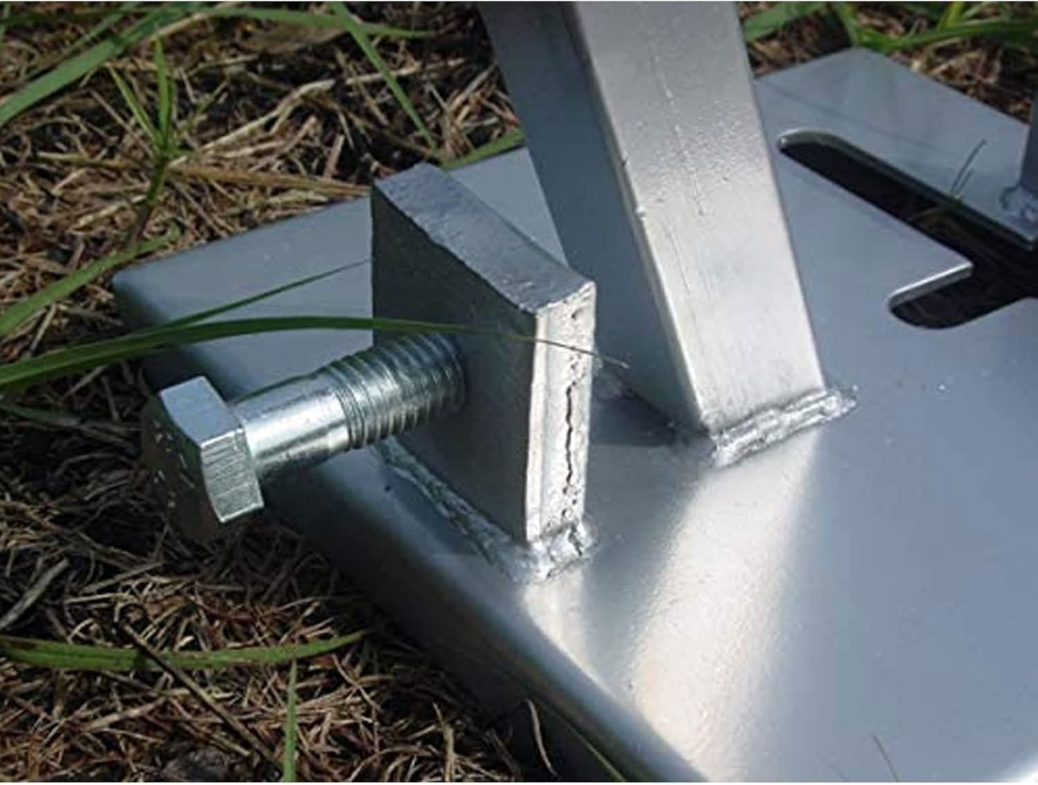BOSS Buck Deluxe Durable Steel Stable Versatile Foot Pad for Game Feeder | Nut and 1/2" Bolt Included