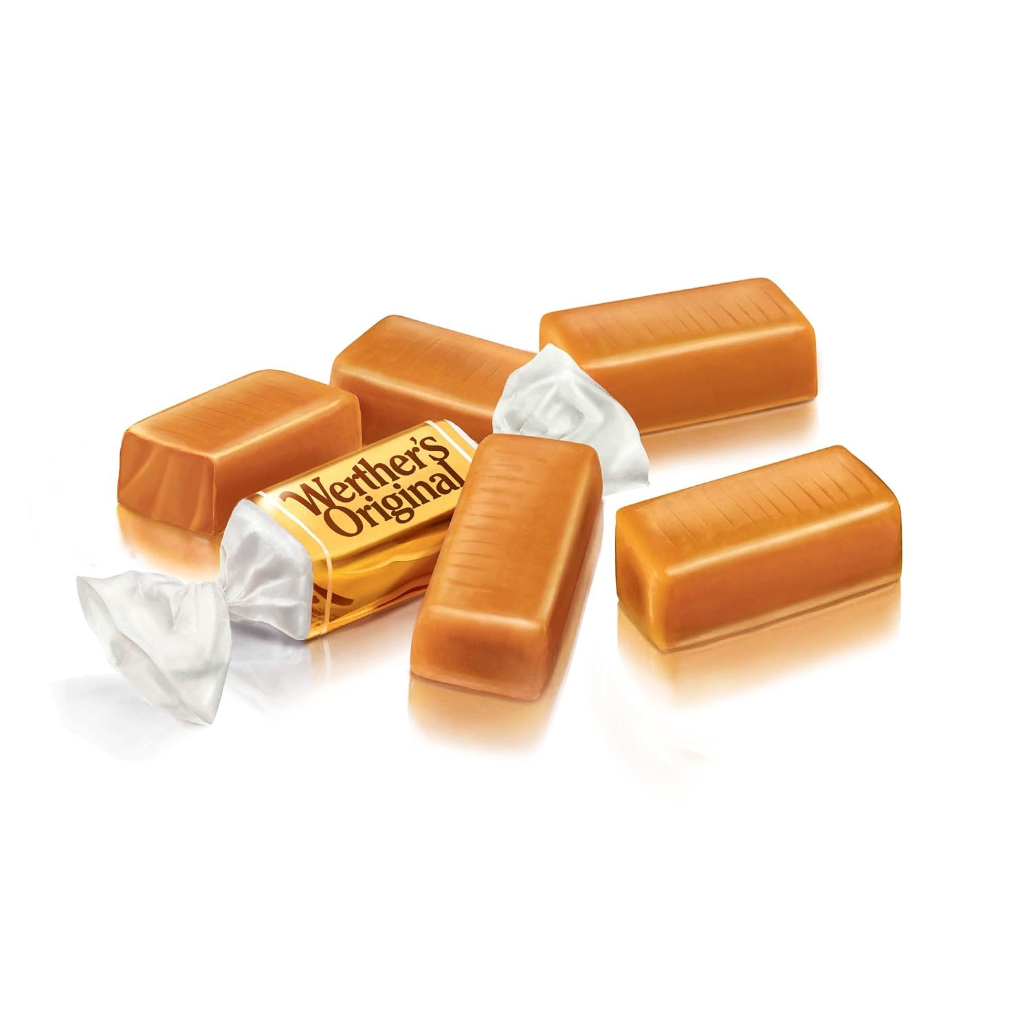 Werther's Original Caramel Coffee Hard Candy - Individually Wrapped Hard Candies for Halloween, Parties, or Snacks - 2.65 oz Bags (Pack of 3)